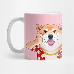 Shiba dog stick out tongue Mug